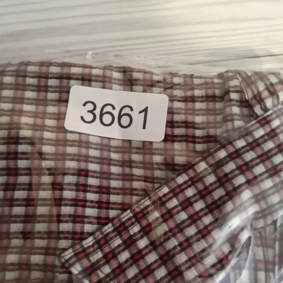 Patagonia red Plaid texture organic cotton button down men's size XL - Picture 7 of 7